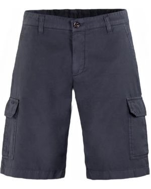 Moorer Short À Poches Cargo - Bleu