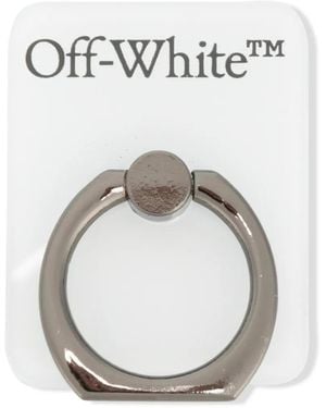Off-White c/o Virgil Abloh Logo-Print Popsocket - White