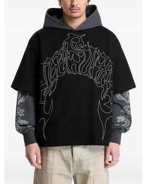 Pleasures Dragon Layered Hoodie - Black