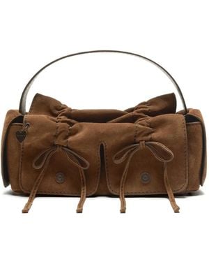 Acne Studios Multipocket Suede Shoulder Bag - Brown