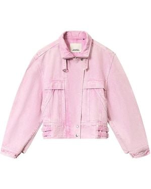 Isabel Marant Joseline Denim Jacket - Pink