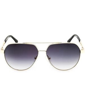 GUESS EYEWEAR Pilot-Frame Sunglasses - Blue