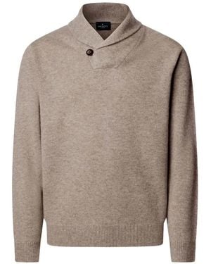 Hackett Jersey Con Cuello Esmoquin Y Detalle De Botones - Gris
