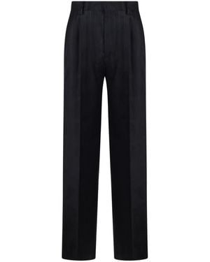 Tagliatore Striped Palazzo Trousers - Blue