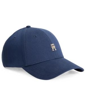Tommy Hilfiger Logo-Plaque Baseball Cap - Blue