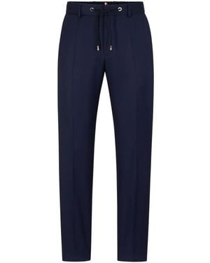 BOSS Slim-Fit Trousers - Blue