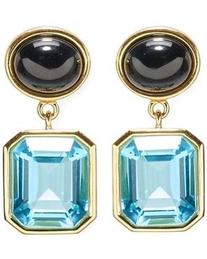 Lizzie Fortunato Stone-Embellished Earrings - Blue