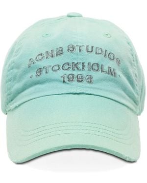 Acne Studios Embroidered Baseball Cap - Green