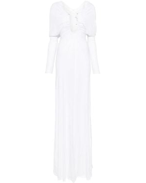 Christopher Esber Arced Palm Maxi Dress - White