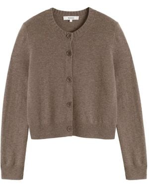 Chinti & Parker Cardigan En Maille À Boutonnière - Marron