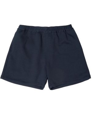 Yoshio Kubo Elasticated-Waistband Shorts - Blue