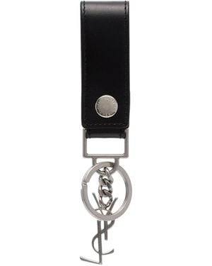 Saint Laurent Cassandre Keyring - Black