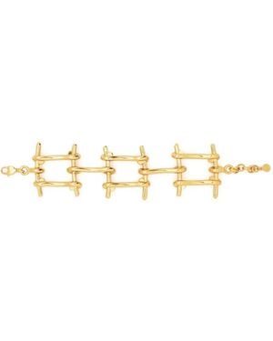 Rabanne Wire Chain Bracelet - White