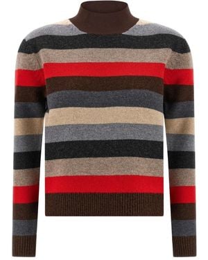 Tory Burch Merino Wool Turtleneck Sweater - Red