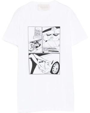 Circus Hotel Graphic-Print T-Shirt - White