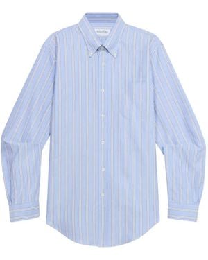 Brooks Brothers Striped Button-Down Shirt - Blue