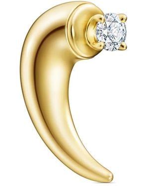 Tasaki Pendiente Collection Line Danger Horn en oro amarillo de 18 kt con diamantes - Metálico