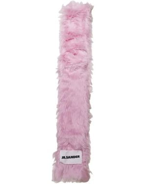 Jil Sander Bufanda de pelo artificial - Rosa