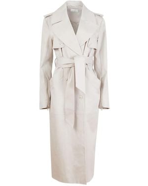 Fleur du Mal Cotton Trench Coat - White
