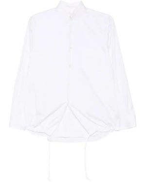 Comme des Garçons Drawstring-Hem Shirt - White