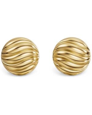 David Yurman Sculpted Cable Stud Earrings - Metallic