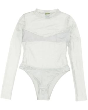 NOT AFTER TEN Body À Manches Longues - White