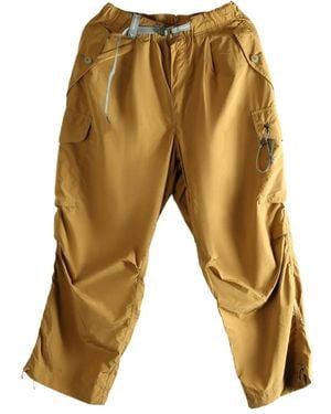 and wander Cargo-Pocket Trousers - Natural