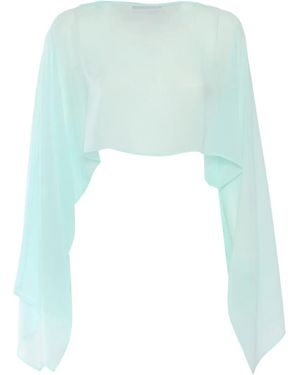 Clips Long-Sleeves Scarves - Blue