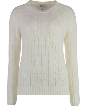 THE (Alphabet) Cable-Knit Sweater - Gray