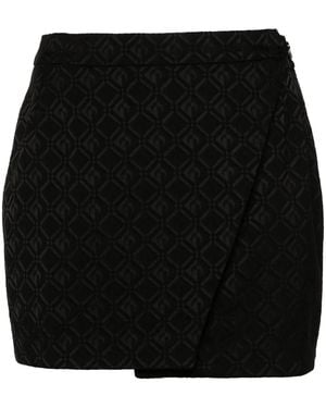 Marine Serre Moon Diamant Jacquard Skirt - Black