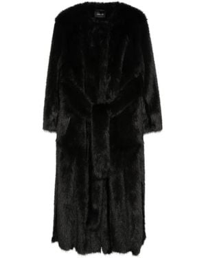 Simone Rocha Abrigo Largo Con Cinturón - Negro