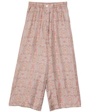 Pierre Louis Mascia Paisley-Print Palazzo Trousers - Pink