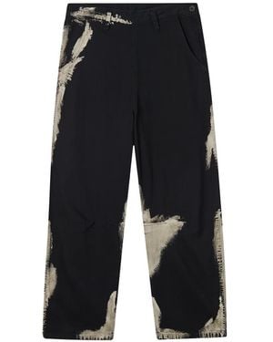 Y's Yohji Yamamoto Printed Jeans - Blue