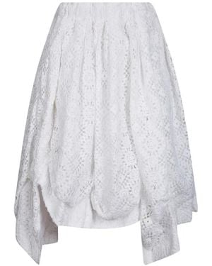 Comme des Garçons Lace Trousers - White