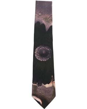 Paul Smith Floral-Print Silk Tie - White
