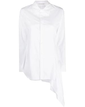 Yohji Yamamoto Asymmetric Cotton Shirt - White