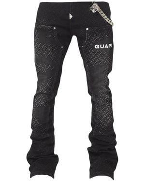 GUAPI Jeans Testurizzati - Nero