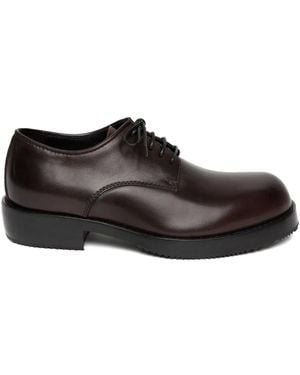Dries Van Noten Zapatos derby con cordones - Marrón