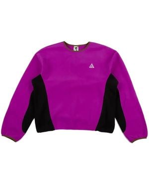 Nike Wolf Tree Crew-Neck Sweatshirt - Purple