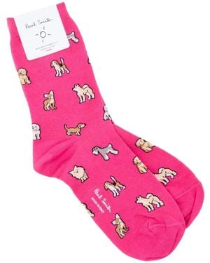 Paul Smith Chaussettes Kyoto À Motif Animalier En Jacquard - Rose