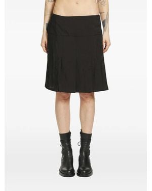 Our Legacy Falda Con Cintura Lazada - Negro