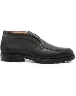 Santoni Loafer Mit Runder Kappe - Schwarz