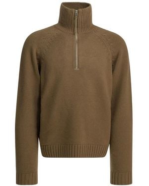 Tom Ford Cashmere Half-Zip Jumper - Green