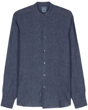 Barba Napoli Long-Sleeve Linen Shirt - Blue