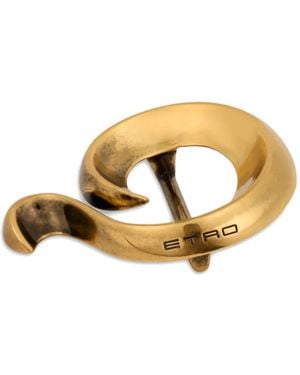 Etro Paisley Scarf Clip - Metallic