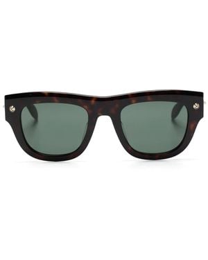 McQueen スタッズディテール サングラス - グリーン
