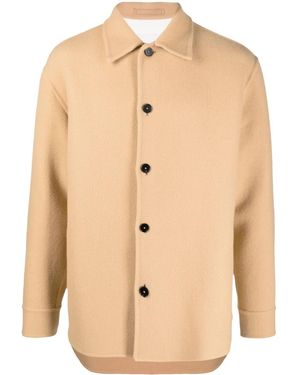Jil Sander ボタン シャツジャケット - ナチュラル