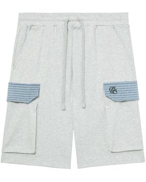 FIVE CM Tweed-Detailing Cotton Shorts - White