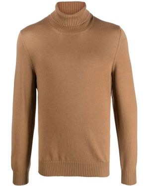 D4.0 Pullover Mit Rollkragen - Braun