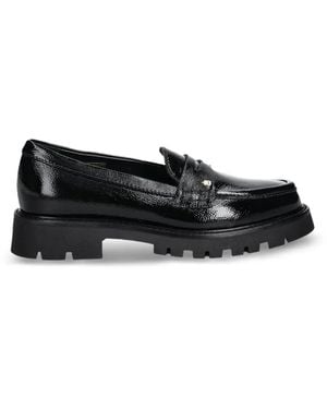 Baldinini Lug-Sole Platform Penny Loafers - Black